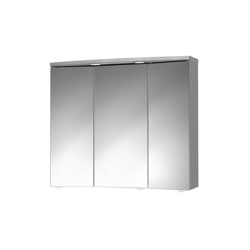 Jokey LED-Spiegelschrank 'Trava' aluminiumfarben matt 75 x 65 x 22 cm von Jokey