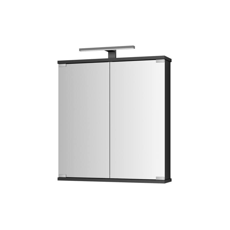 Jokey Spiegelschrank 'Kandi' schwarz Hochglanz 60 x 70,2 x 19,4 cm von Jokey