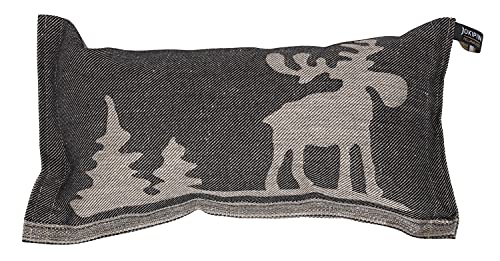 Jokipiin | 1 Saunakissen Lieblingskissen Reisekissen | Design: Elch | Maße: 40 x 22 cm, Leinen/Baumwolle | schadstofffrei Ökotex 100 | hergestellt in Finnland von Jokipiin Pellava