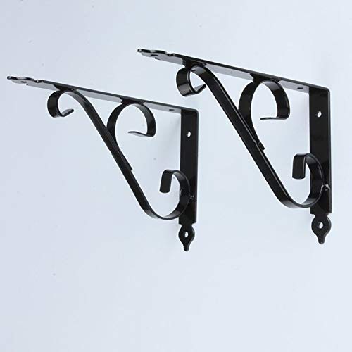 Dekorativer Wand Regalwinkel,4 Hochleistungs-Regalträger Aus Metall,Rechtwinklige Industrielle Schwimmende Halterungen Für Regale,Bücher- Regal Unterstützung Konsole,Weiß,Schwarz,4 black,150*115mm Dekorativer Wand Regalwinkel,4 Hochleistungs-Regalträger Aus Metall,Rechtwinklige Industrielle Schwimmende Halterungen Für Regale,Bücher- Regal Unterstützung Konsole,Weiß,Schwarz,4 black,150*115mm von Jolan