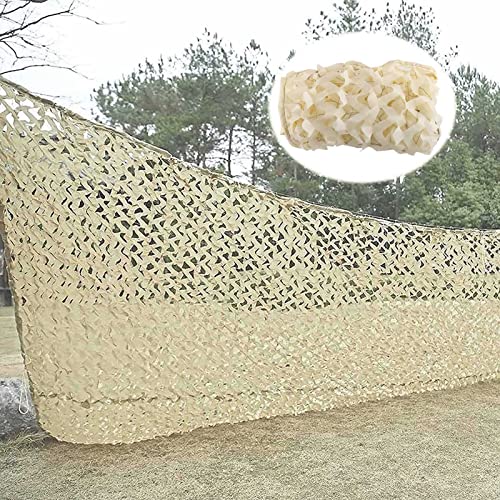 Tarnnetz Sonnenschutz, Bundeswehr Verstärktes Tarnung Netz, Schattennetz Für Gartenpergola, Beige, Camouflage Netz Jagd, Tarnnetz Sichtschutz 2m 3m 4m 5m 6m 7m 8m 9m 10m,Beige-2x3m(6.6 * 9.8ft) von Jolan