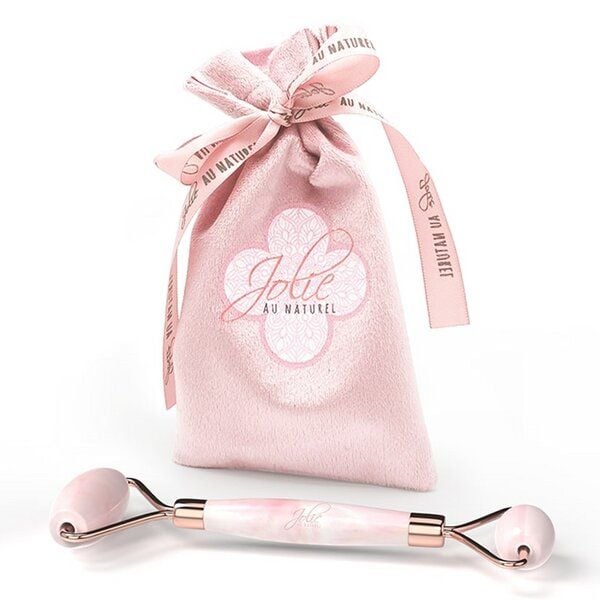 Jolie au naturel Rosenquarz Roller I Beautymassage Gesichtsroller I Anti-Aging Massage von Jolie au naturel
