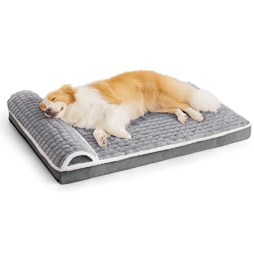 Jolifield Orthopädisches Hundebett, mittelgroß, mit Kissen, 76,2 x 50,8 cm, wasserdicht, weich, bequem, Schaumstoff-Matte mit abnehmbarem, waschbarem Bezug und rutschfester Unterseite, Grau Jolifield Orthopädisches Hundebett, mittelgroß, mit Kissen, 76,2 x 50,8 cm, wasserdicht, weich, bequem, Schaumstoff-Matte mit abnehmbarem, waschbarem Bezug und rutschfester Unterseite, Grau von Jolifield