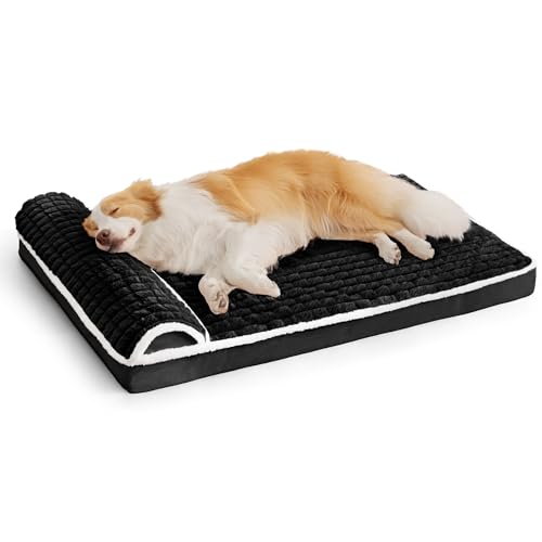 Jolifield Orthopädisches Hundebett, mittelgroß, mit Kissen, 76,2 x 50,8 cm, wasserdicht, weich, bequem, Schaumstoff-Matte mit abnehmbarem, waschbarem Bezug und rutschfester Unterseite, Schwarz Jolifield Orthopädisches Hundebett, mittelgroß, mit Kissen, 76,2 x 50,8 cm, wasserdicht, weich, bequem, Schaumstoff-Matte mit abnehmbarem, waschbarem Bezug und rutschfester Unterseite, Schwarz von Jolifield