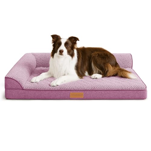 Jolifield Orthopädisches Hundebett, mittelgroß, 76 x 51 cm, wasserdicht, L-Nackenrolle, Schaumstoff, Haustierbox-Betten mit waschbarem, abnehmbarem Bezug, rutschfeste, weiche Haustiercouch Jolifield Orthopädisches Hundebett, mittelgroß, 76 x 51 cm, wasserdicht, L-Nackenrolle, Schaumstoff, Haustierbox-Betten mit waschbarem, abnehmbarem Bezug, rutschfeste, weiche Haustiercouch von Jolifield