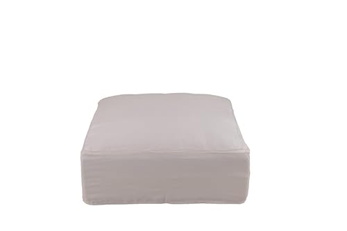 Jolipa Bezug für Sitzsack Monaco, Leinen, Weiß, Marshmallow von Jolipa