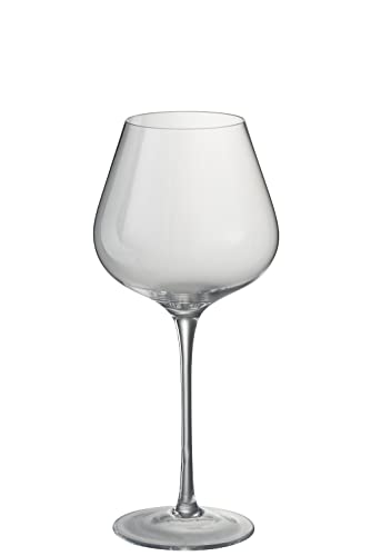 Jolipa Glas mit Weinrand, weiß, Kristall, transparent von Jolipa