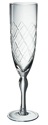 Jolipa Sektglas, Glas, tief, transparent, 6 x 25 cm von Jolipa