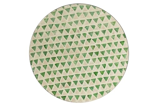 Jolipa Tablett Nuye rund, Mosaik/Papier, Grün von Jolipa