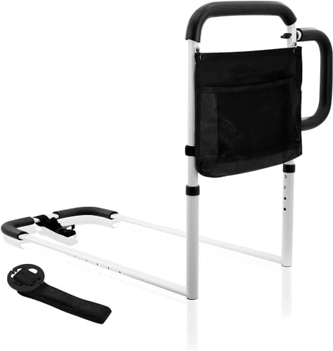 Jolitac Bettgriff Aufstehhilfe Bett Stützhilfe Stütz-Haltegriff Bettgitter Bed Rail mit Seitengriff, Höhenverstellbarer, Bettgeländer Hilfe beim EIN- und Aussteigen Jolitac Bettgriff Aufstehhilfe Bett Stützhilfe Stütz-Haltegriff Bettgitter Bed Rail mit Seitengriff, Höhenverstellbarer, Bettgeländer Hilfe beim EIN- und Aussteigen von Jolitac