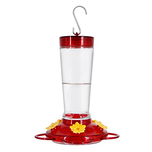 SCOBUTY Feeder Schwimmbad Spa für Kolibri - Vogelfutterstation - Hängend-Halterung - Transparent, Gelb, Rot - 6.3 x 6.3 x 8.7 cm - 283.5 g - Joliyoou von Joliyoou