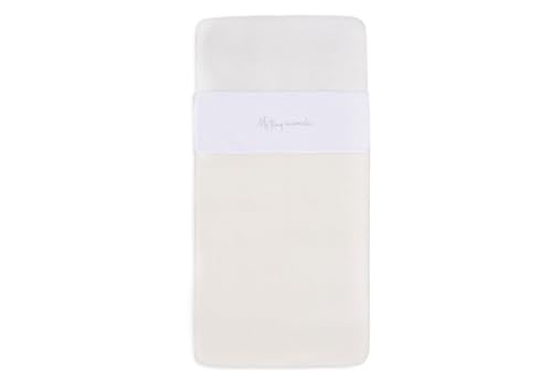 Jollein 008-511-67060 Babybettlaken Wiegenlaken My Tiny Miracle braun (75x100 cm) von Jollein