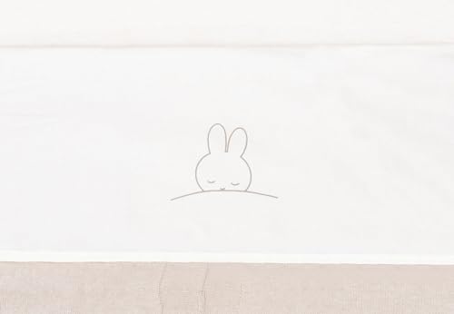 Jollein 008-511-67095 Babybettlaken Wiegenlaken - Sleepy Miffy braun (75x100 cm) von Jollein