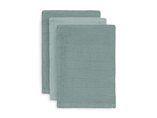 Jollein 436-848-65309 Waschlappen mint stonegreen 3er Set 15x20 cm von Jollein