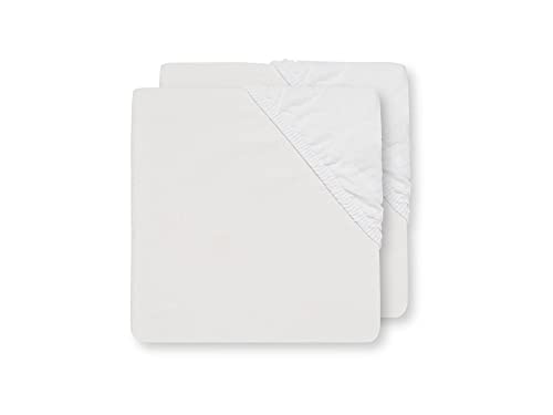 Jollein 510-565-00001 Spannlaken Baumwolle, 70 x 140 cm, weiß von Jollein
