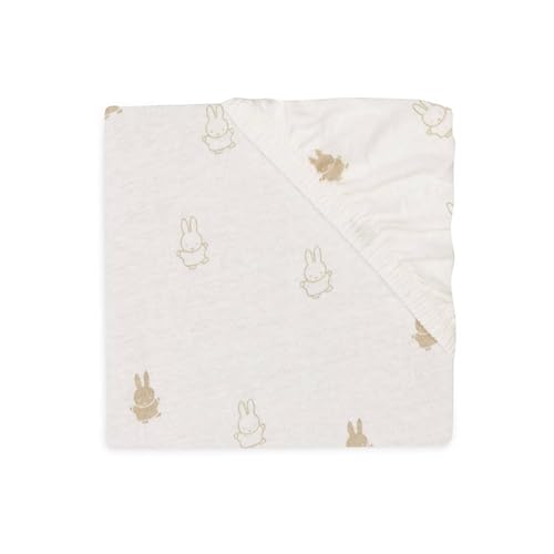 Jollein 511-501-67094 Spannlaken - Happy Miffy Nougat (40x80 cm) von Jollein