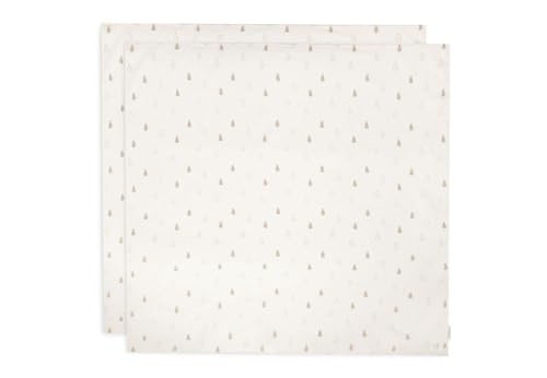 Jollein 535-852-67094 Spucktücher/Mundtücher hydrofiel - Happy Miffy Nougat 2er Pack (115x115 cm) von Jollein