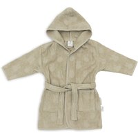 Jollein - Bademantel Frottee, 3 - 4 Jahre, Miffy Jacquard, olive green von Jollein