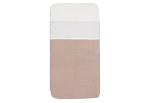 Jollein Bettlaken Wiege - Twinkling, Wild Rose - 75x100cm - Für Babywiege - 100% Baumwolle - Oeko-TEX Zertifiziert von Jollein