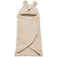 Jollein - Einschlagdecke Bunny, 100 x 105 cm, nougat von Jollein