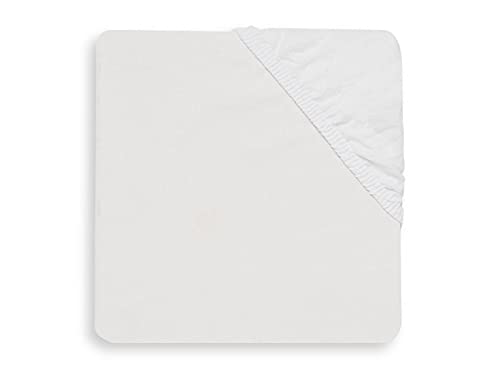 Jollein Spannbettlaken Baumwolle 60 x 120 cm - Weiß von Jollein