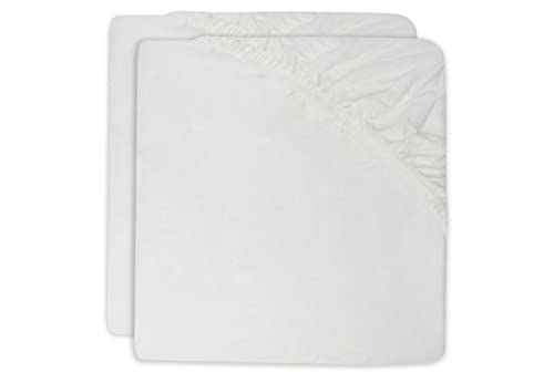Jollein Spannbettlaken Jersey - Für Wiegen - Ivory - 2er Pack - 40/50x80/90cm - 100% Baumwolle - Spannbetttuch - Elfenbeinfarben Jollein Spannbettlaken Jersey - Für Wiegen - Ivory - 2er Pack - 40/50x80/90cm - 100% Baumwolle - Spannbetttuch - Elfenbeinfarben von Jollein