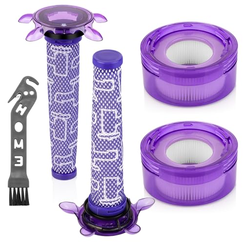 Upgrade V8 Staubsauger Filter Ersatz Kit für Dyson V7 V8 Akku-Staubsauger Tier Extra SV25 SV37, 2Stück Nachmotorfilter und 2Stück Sternvormotorfilter Teilenummer 965661-05, 967478-05 Upgrade V8 Staubsauger Filter Ersatz Kit für Dyson V7 V8 Akku-Staubsauger Tier Extra SV25 SV37, 2Stück Nachmotorfilter und 2Stück Sternvormotorfilter Teilenummer 965661-05, 967478-05 von Jollsung