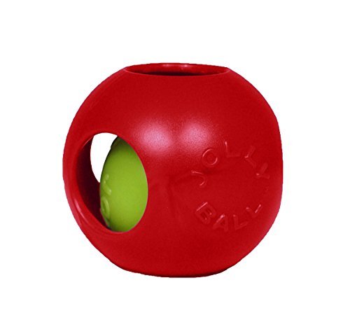 Jolly Pets JOLL040A Hundespielzeug - Teaser Ball, 10 cm, rot von Jolly Pets