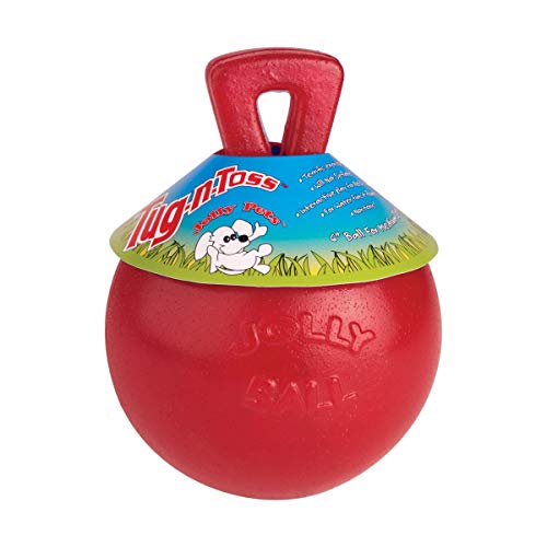 Jolly Pets JOLL046A Hundespielzeug - Tug-n-Toss, 20 cm, rot, Unisex von Jolly Pets