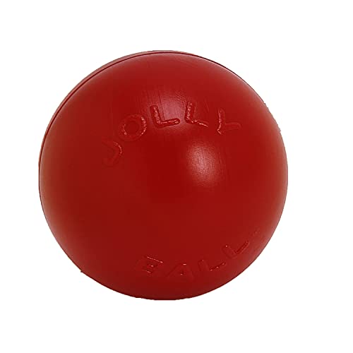 Jolly Pets Push-n-Play Ball Hundespielzeug, 15,2 cm/Medium, Rot (306 RD) von Jolly Pets