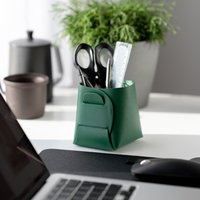 Cromer Grün Leder Stiftetopf - Stiftestift Schreibtisch Ordnung von JollyBonne
