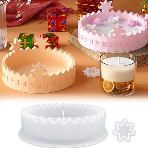 Silikonform Adventskalender Weihnachten,Epoxidharz DIY Silikonformen GießFormen Mit Stern,Einzigartige GießFormen Silikon FüR Kerzen Aus Gips Kerzenhalter Weihnachten Deko Silikonform Adventskalender Weihnachten,Epoxidharz DIY Silikonformen GießFormen Mit Stern,Einzigartige GießFormen Silikon FüR Kerzen Aus Gips Kerzenhalter Weihnachten Deko von JollyDragon