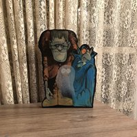 Retro Halloween Dekoration Frankenstein Monster, Gespenst Und Dracula von JollyJoesCraftShop