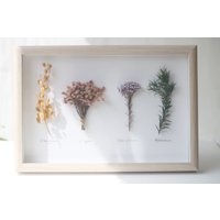 Herbarium Echte Getrocknete Natürliche Blume Stehend/Hängender Rahmen, Blumen Wandkunst Geschenk Für Naturliebhaber, Geburtstagsgeschenk von JollycraftDesign