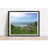Blick Nach Unten Auf Woolacombe Bay Beach Devon | Limitierte Auflage Fotografie Kunst Wandkunst Exclusiver Druck Plakate Fotos von JollyjackprintShack