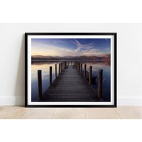 Bowness Pier Windermere Seenplatte | Limitierte Auflage Fotografie Kunst Wandkunst Exclusiven Druck Plakate Fotos Großbritanien von JollyjackprintShack