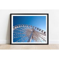 Das Brighton Wheel Von Unten Abstrakt | Limitierte Auflage Fotografie Kunst Wandkunst Exclusiven Druck Plakate Fotos Großbritanien von JollyjackprintShack