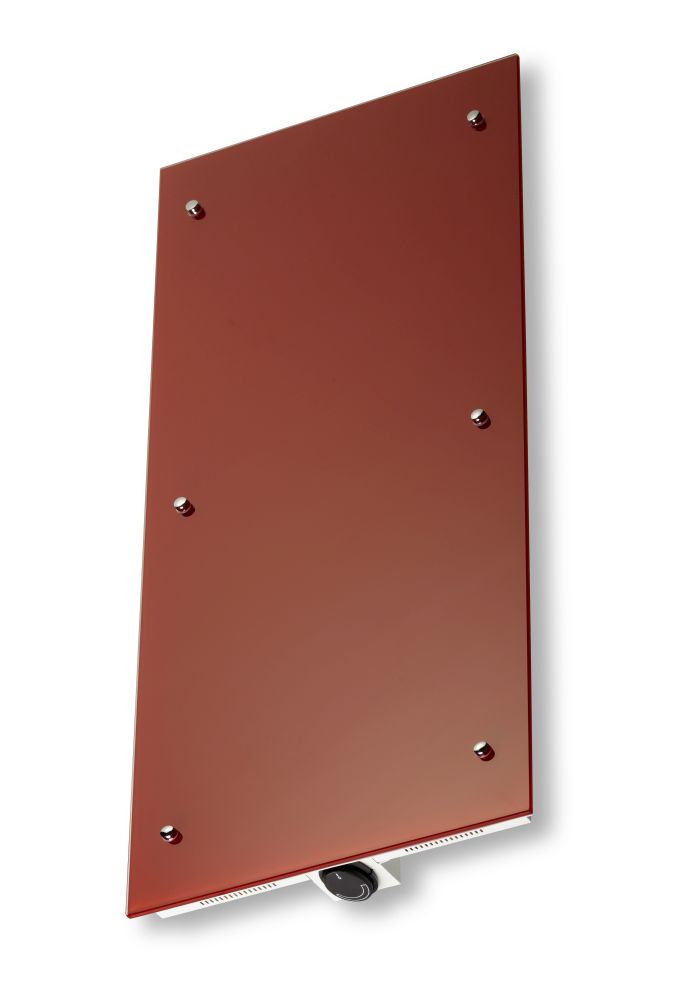Bella Jolly Infrarot Glasheizkörper 45x120 cm 850 Watt, rot von Jollytherm