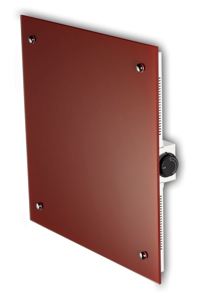 Bella Jolly Infrarot Glasheizkörper 50x50 cm 350 Watt rot von Jollytherm