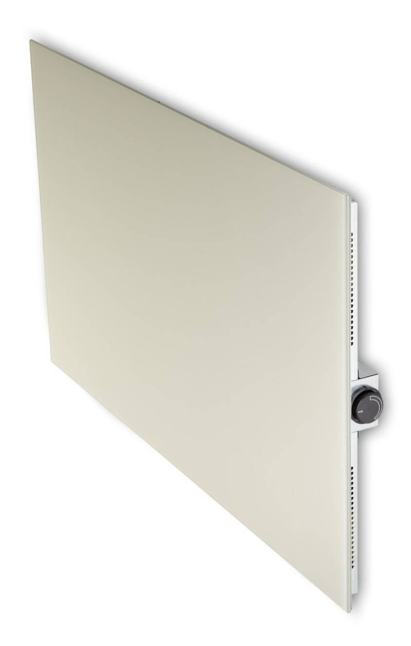 Bella Jolly Infrarot Glasheizkörper 60 x 100 cm 880 Watt, weiß von Jollytherm