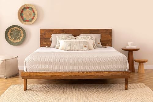 JOLONDO Massivholzbett mit elegantem Kopfteil 90x190 cm von Jolondo - do it better yourself