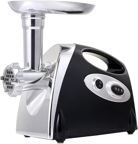 2800 Watt Elektrischer Fleischwolf, Haushalts-Fleischwolf mit Lochscheiben, Wurstmaschine, Wurstfüller, Multifunktionaler Food Processor, Edelstahl-Fleischwolff, Wurstfüller, Edelstahl-Wurstmaschine. von Jolre