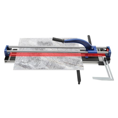 800 mm Profi-Fliesenschneider, Nassfliesenschneider, manueller Fliesenschneider, max. Schnittstärke 15 mm, für Fliesenverlegung und Renovierungsprojekte. (Blau) von Jolre