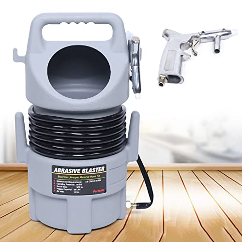 Mobiler sandstrahlgeräte, Sandstrahlgerät, tragbare Sandstrahlpistole, Sandstrahlschlauch, Druckluft, Sandstrahlkit mit Sandstrahlpistole, 50 lbs, 24 * 53 cm(Kompressor nicht enthalten) Mobiler sandstrahlgeräte, Sandstrahlgerät, tragbare Sandstrahlpistole, Sandstrahlschlauch, Druckluft, Sandstrahlkit mit Sandstrahlpistole, 50 lbs, 24 * 53 cm(Kompressor nicht enthalten) von Jolre