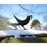 Gartenvogel, Die Suche Nach Dem Wurm, Metall Vogel von JolyonYates