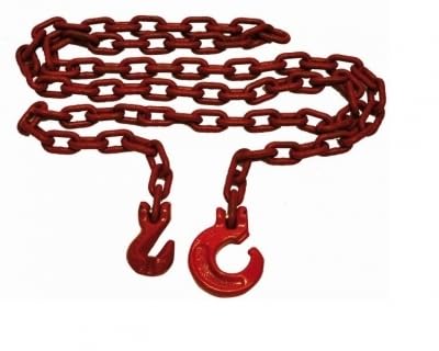 Joma-Tech | Forstkette rund | Gliedstärke: 8 mm | Länge: 4 m | mit Schling- u. Parallelhaken | Rückekette für Forstarbeiten & Holzrückung | Rot Joma-Tech | Forstkette rund | Gliedstärke: 8 mm | Länge: 4 m | mit Schling- u. Parallelhaken | Rückekette für Forstarbeiten & Holzrückung | Rot von Joma-Tech