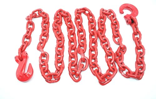 Joma-Tech | Forstkette vierkant | Gliedstärke: 10 mm | Länge: 2 m | mit Schling- u. Parallelhaken | Rückekette für Forstarbeiten & Holzrückung Joma-Tech | Forstkette vierkant | Gliedstärke: 10 mm | Länge: 2 m | mit Schling- u. Parallelhaken | Rückekette für Forstarbeiten & Holzrückung von Joma-Tech