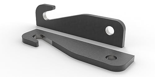 Joma-Tech | 2x Koppelhaken für Weidemann | 40x37x322mm | S355-MC Stahl | 20mm Materialstärke | Adapter für Koppelplatte | Anschweißhaken & Forsthaken | Schnellwechsler Radlader von Joma-Tech