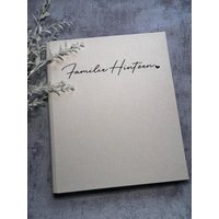 Familienordner | Ordner Familie Personalisierter Aus Leinen Stammbuch Aufbewahrung Wichtiger Dokumente Jomarodesign von JomaroDesign