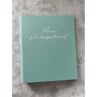 Kindergartenmappe | Meine Kindergartenzeit Personalisierter Ordner Aus Stoff Aufbewahrung Dokumente Jomarodesign von JomaroDesign